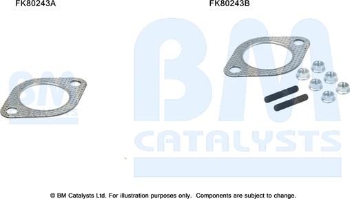 BM Catalysts FK80243 - Kit montaggio, Catalizzatore www.autoricambi360.it