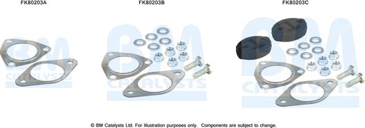 BM Catalysts FK80203 - Kit montaggio, Catalizzatore www.autoricambi360.it