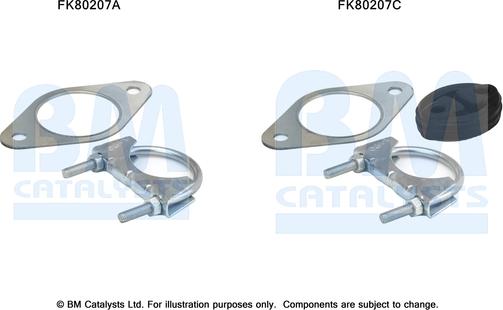BM Catalysts FK80207 - Kit montaggio, Catalizzatore www.autoricambi360.it