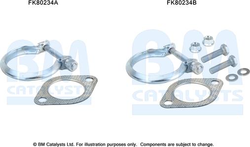 BM Catalysts FK80234 - Kit montaggio, Catalizzatore www.autoricambi360.it