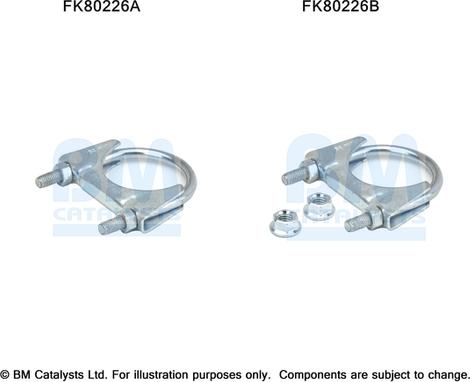 BM Catalysts FK80226 - Kit montaggio, Catalizzatore www.autoricambi360.it