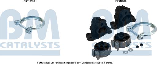 BM Catalysts FK31037 - Kit montaggio, Catalizzatore www.autoricambi360.it