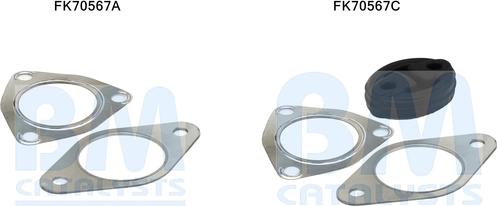 BM Catalysts FK70567 - Kit montaggio, Tubo gas scarico www.autoricambi360.it