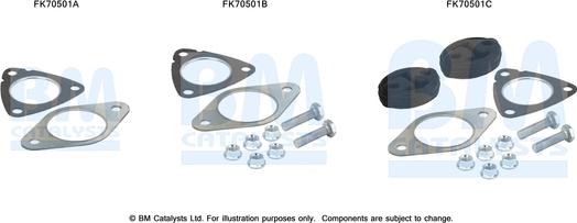 BM Catalysts FK70501 - Kit montaggio, Tubo gas scarico www.autoricambi360.it