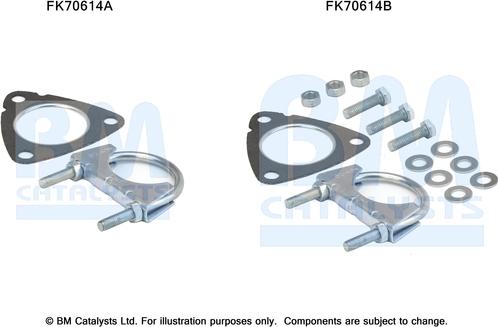 BM Catalysts FK70614 - Kit montaggio, Tubo gas scarico www.autoricambi360.it