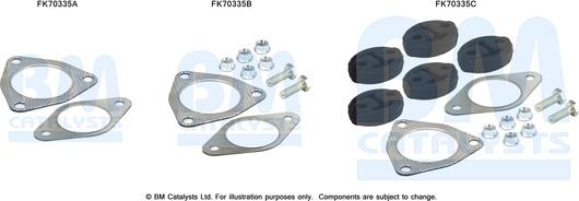 BM Catalysts FK70335 - Kit montaggio, Tubo gas scarico www.autoricambi360.it