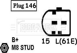 Borg & Beck BBA2592 - Alternatore www.autoricambi360.it