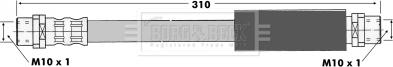 Borg & Beck BBH6628 - Flessibile del freno www.autoricambi360.it