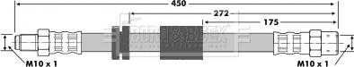Borg & Beck BBH6054 - Flessibile del freno www.autoricambi360.it