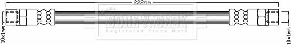 Borg & Beck BBH6053 - Flessibile del freno www.autoricambi360.it