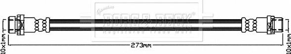 Borg & Beck BBH8323 - Flessibile del freno www.autoricambi360.it