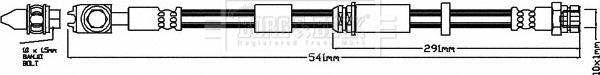 Borg & Beck BBH7957 - Flessibile del freno www.autoricambi360.it