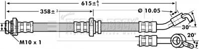 Borg & Beck BBH7137 - Flessibile del freno www.autoricambi360.it