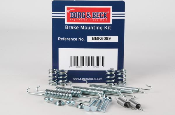 Borg & Beck BBK6099 - Kit accessori, Ganasce freno www.autoricambi360.it
