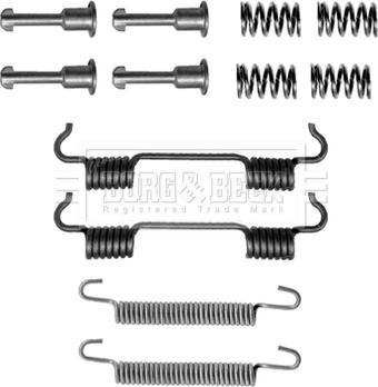 Borg & Beck BBK6136 - Kit accessori, Ganasce freno stazionamento www.autoricambi360.it