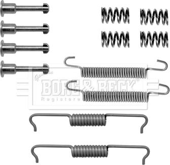Borg & Beck BBK6177 - Kit accessori, Ganasce freno stazionamento www.autoricambi360.it