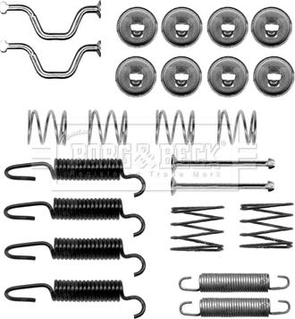 Borg & Beck BBK6271 - Kit accessori, Ganasce freno stazionamento www.autoricambi360.it