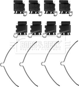 Borg & Beck BBK1442 - Kit accessori, Pastiglia freno www.autoricambi360.it