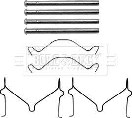 Borg & Beck BBK1486 - Kit accessori, Pastiglia freno www.autoricambi360.it