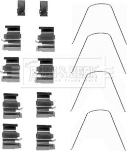 Borg & Beck BBK1432 - Kit accessori, Pastiglia freno www.autoricambi360.it
