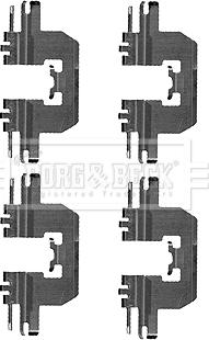 Borg & Beck BBK1541 - Kit accessori, Pastiglia freno www.autoricambi360.it