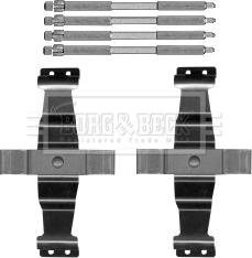 Borg & Beck BBK1589 - Kit accessori, Pastiglia freno www.autoricambi360.it