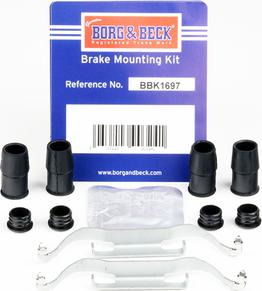 Borg & Beck BBK1697 - Kit accessori, Pastiglia freno www.autoricambi360.it