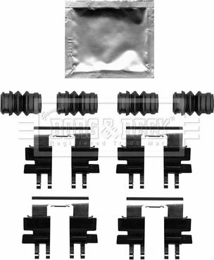 Borg & Beck BBK1645 - Kit accessori, Pastiglia freno www.autoricambi360.it