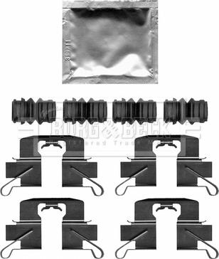 Borg & Beck BBK1647 - Kit accessori, Pastiglia freno www.autoricambi360.it