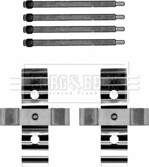 Borg & Beck BBK1651 - Kit accessori, Pastiglia freno www.autoricambi360.it