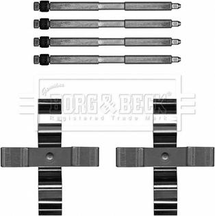 Borg & Beck BBK1652 - Kit accessori, Pastiglia freno www.autoricambi360.it