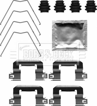 Borg & Beck BBK1664 - Kit accessori, Pastiglia freno www.autoricambi360.it