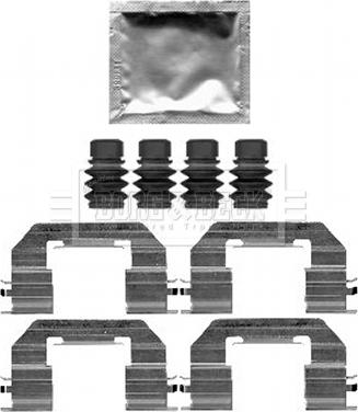 Borg & Beck BBK1610 - Kit accessori, Pastiglia freno www.autoricambi360.it