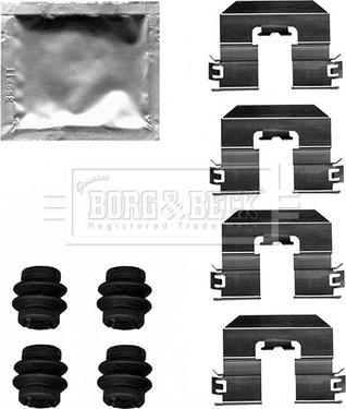 Borg & Beck BBK1636 - Kit accessori, Pastiglia freno www.autoricambi360.it