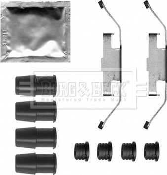 Borg & Beck BBK1630 - Kit accessori, Pastiglia freno www.autoricambi360.it