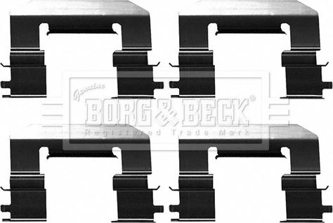 Borg & Beck BBK1625 - Kit accessori, Pastiglia freno www.autoricambi360.it