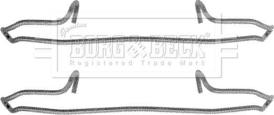 Borg & Beck BBK1091 - Kit accessori, Pastiglia freno www.autoricambi360.it
