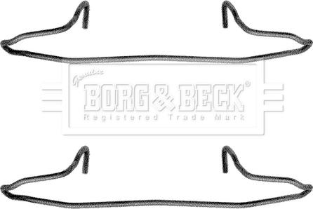 Borg & Beck BBK1040 - Kit accessori, Pastiglia freno www.autoricambi360.it