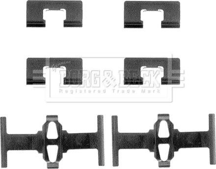 Borg & Beck BBK1053 - Kit accessori, Pastiglia freno www.autoricambi360.it