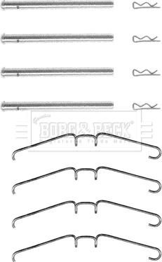 Borg & Beck BBK1069 - Kit accessori, Pastiglia freno www.autoricambi360.it