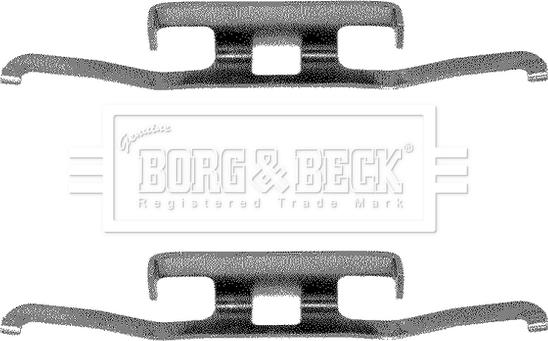 Borg & Beck BBK1010 - Kit accessori, Pastiglia freno www.autoricambi360.it