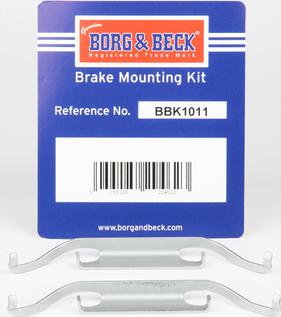 Borg & Beck BBK1011 - Kit accessori, Pastiglia freno www.autoricambi360.it