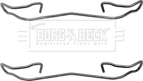 Borg & Beck BBK1039 - Kit accessori, Pastiglia freno www.autoricambi360.it