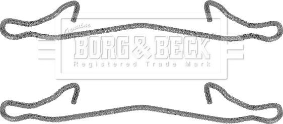 Borg & Beck BBK1036 - Kit accessori, Pastiglia freno www.autoricambi360.it
