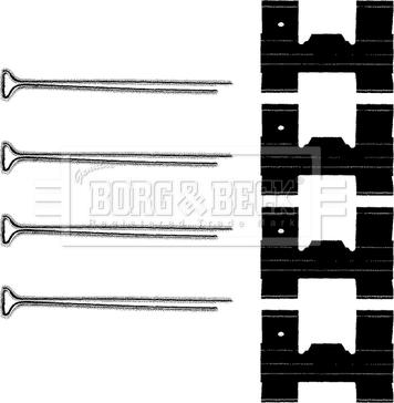 Borg & Beck BBK1073 - Kit accessori, Pastiglia freno www.autoricambi360.it
