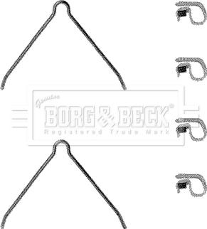 Borg & Beck BBK1077 - Kit accessori, Pastiglia freno www.autoricambi360.it