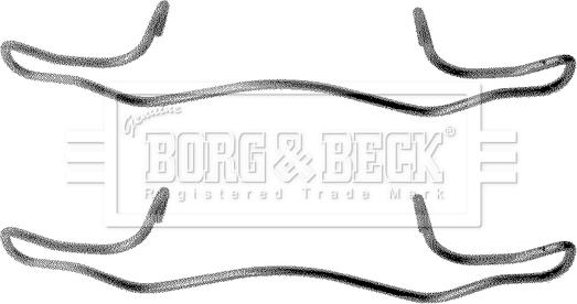 Borg & Beck BBK1180 - Kit accessori, Pastiglia freno www.autoricambi360.it