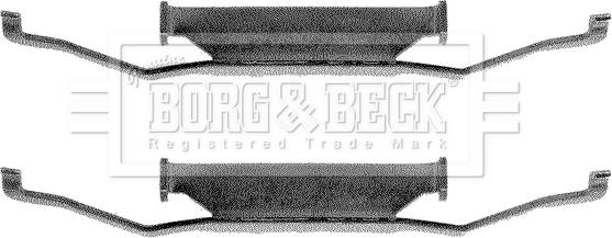 Borg & Beck BBK1127 - Kit accessori, Pastiglia freno www.autoricambi360.it