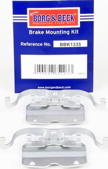 Borg & Beck BBK1335 - Kit accessori, Pastiglia freno www.autoricambi360.it