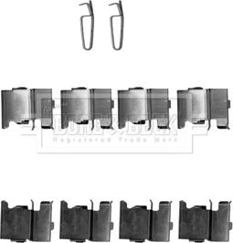 Borg & Beck BBK1338 - Kit accessori, Pastiglia freno www.autoricambi360.it